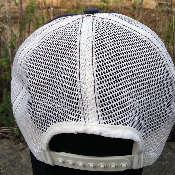 Vintage Longer Lasting Dual Patch Snap Back Trucker Hat Cap - Picture 3 of 6